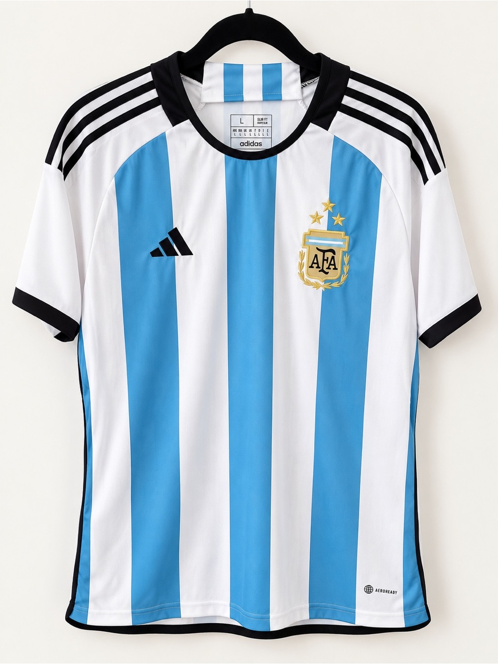 Adidas Argentina 2024 Home Soccer Jersey AFA 3 Star Men’s Large